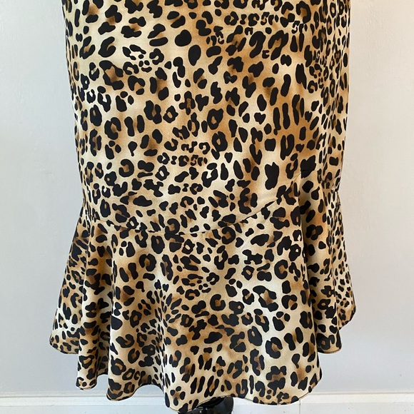 🚨😱 STOP STARING! DULCE LEOPARD WIGGLE PENCIL BODYCON PINUP RETRO DRESS - Picture 8 of 9